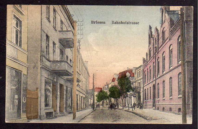 Ansichtskarte Briesen W.-Pr. Bahnhofstrasse 1926.JPG